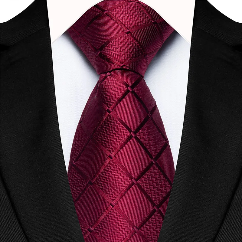 Luxury 8CM Mens Necktie Plaid & Checks Ties For Man Groom Groomsman Jacquard Woven Ascot Formal Business Party Accessories - Image 12