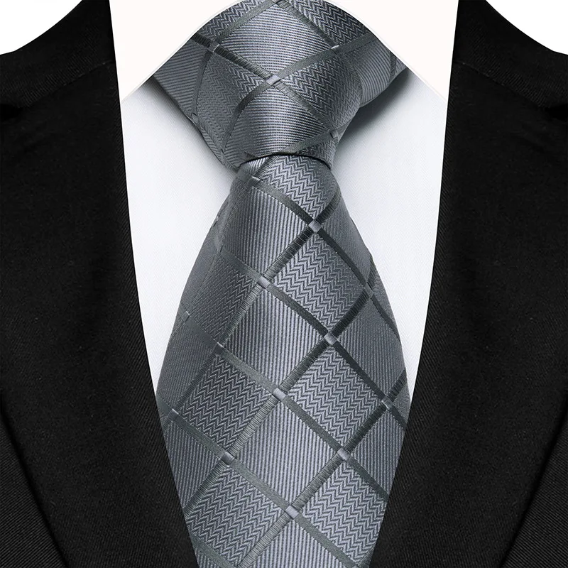 Luxury 8CM Mens Necktie Plaid & Checks Ties For Man Groom Groomsman Jacquard Woven Ascot Formal Business Party Accessories - Image 9