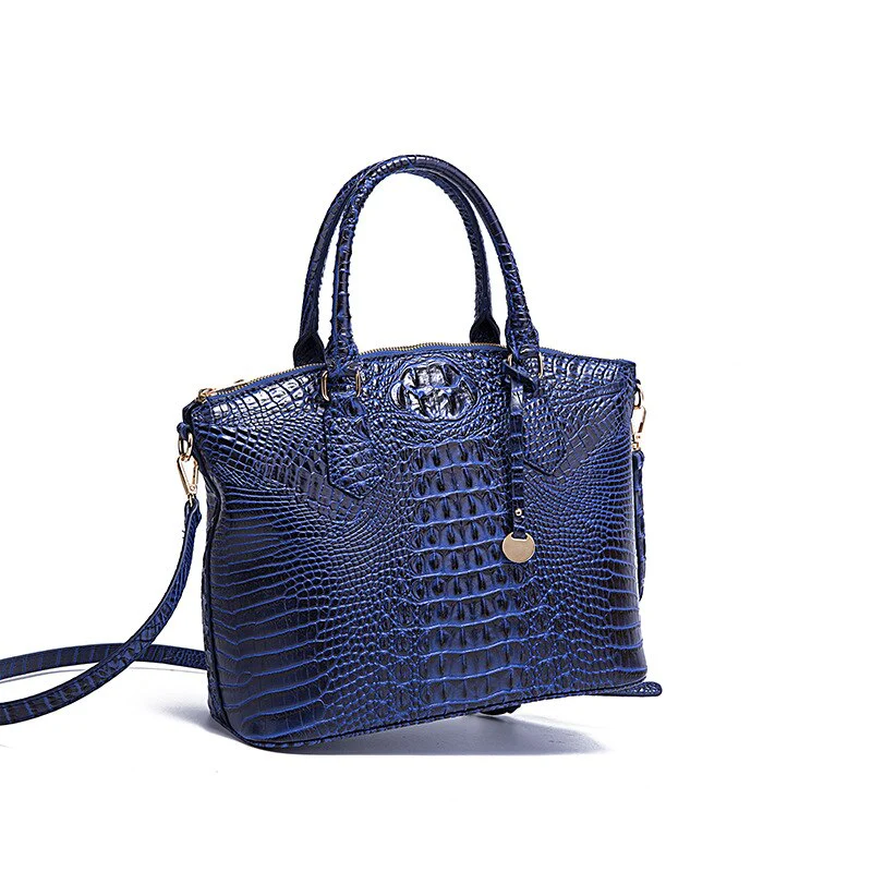 Luxury Crocodile Bag for Women High Quality PU Leather Elegant Female Handbags and Purses Shoulder Messenger Casual Tote 2022 - Image 2