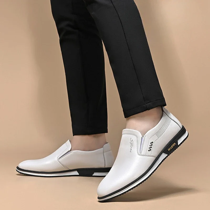 Luxury Men's Leather Shoes Comfortable Loafers Slip on Male Moccasins Non Slip Driving Shoes High Quality Men Shoes Plus Size - Image 2