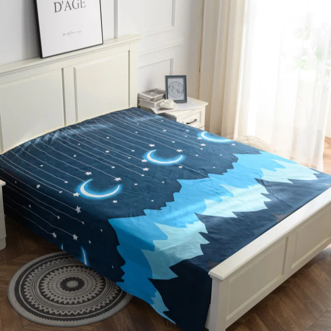 Luxury printed student fitted bed sheet cover home twin bedsheets for home bed - Image 13