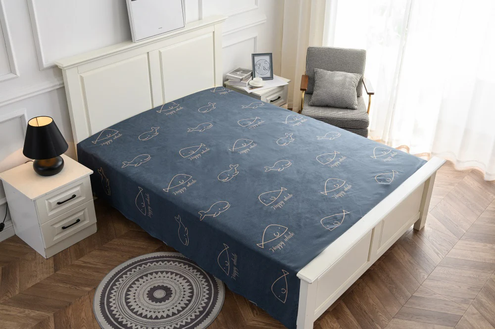 Luxury printed student fitted bed sheet cover home twin bedsheets for home bed - Image 4