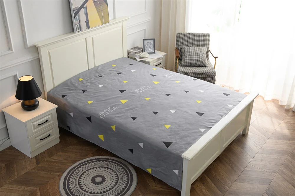 Luxury printed student fitted bed sheet cover home twin bedsheets for home bed - Image 8