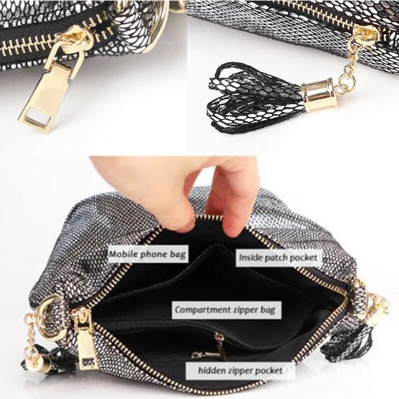 Luxury PU Handbags For Women New Summer Lady Shiny Coating Bucket Shoulder Bags Fashion Metalic Gold Silver Handbag - Image 11