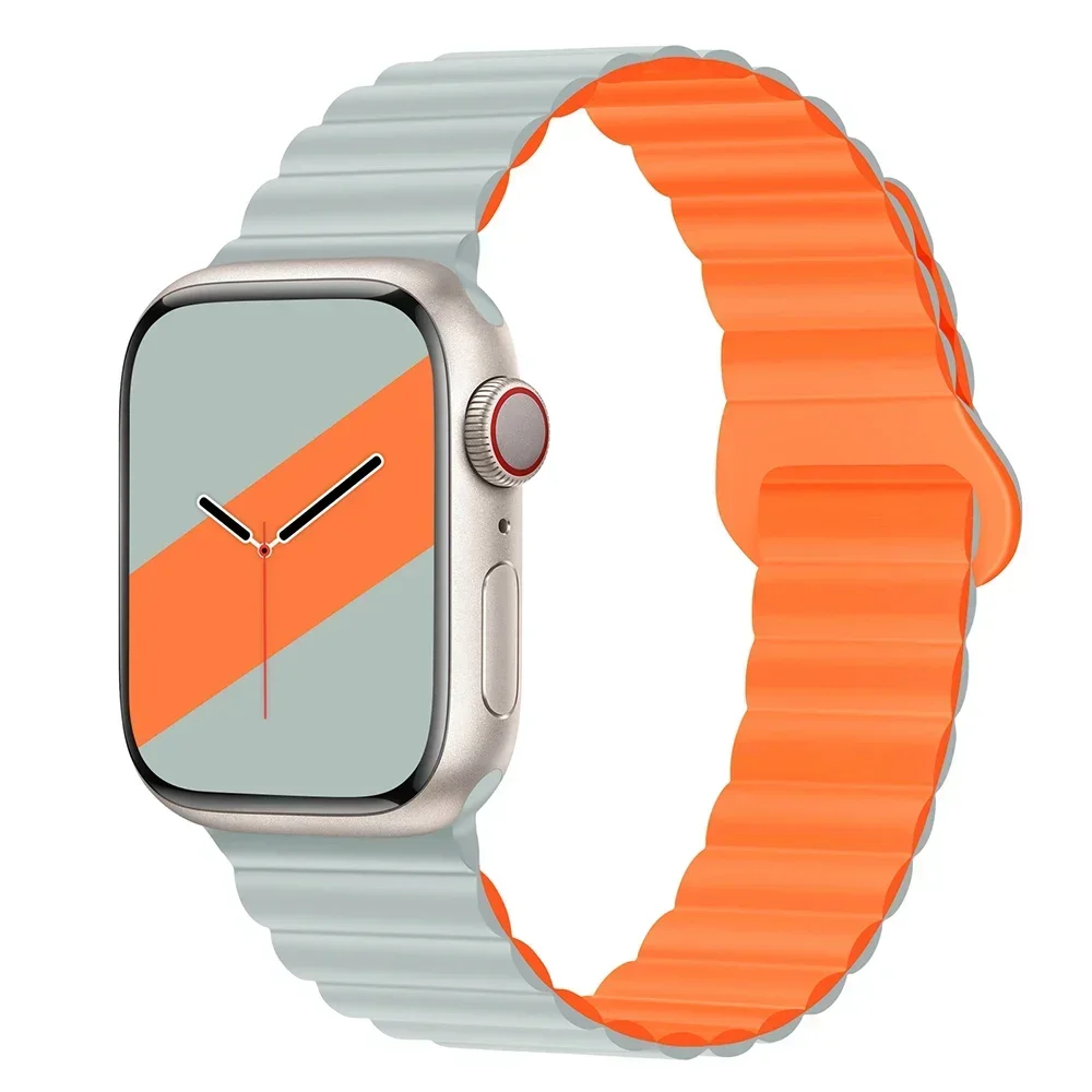 Magnetic Strap For Apple Watch Bands 45mm 38mm 49mm 40mm 42mm 41mm Silicone Sport Bracelet iWatch Series ultra 9 6 5 7 8 se 44mm - Image 10
