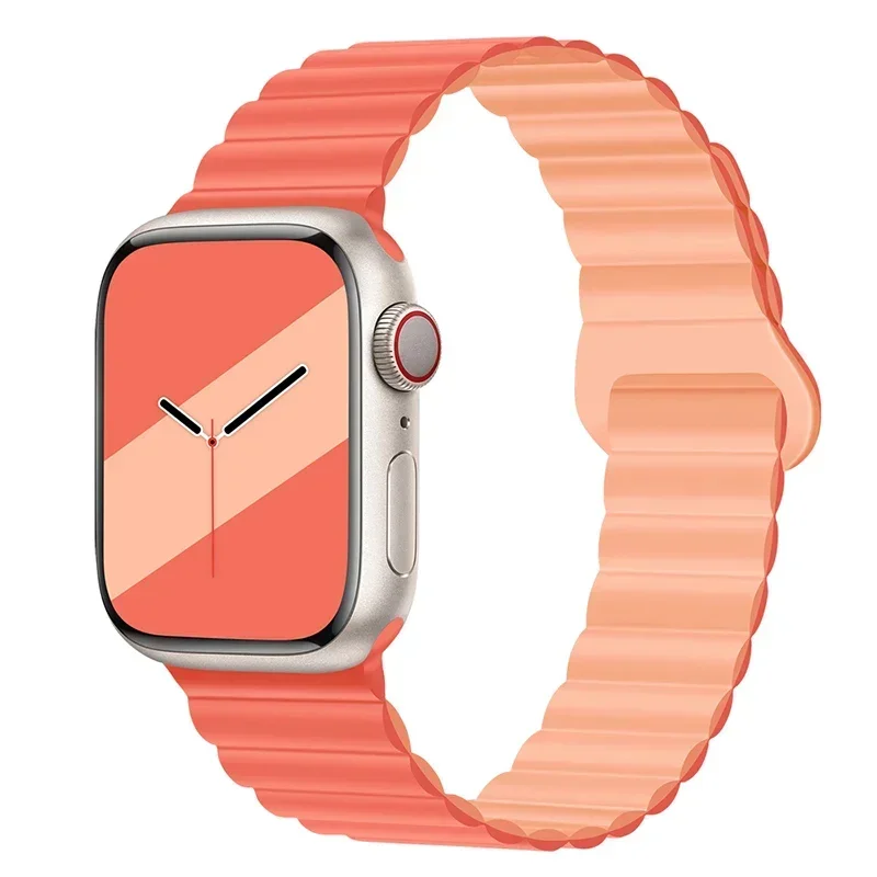 Magnetic Strap For Apple Watch Bands 45mm 38mm 49mm 40mm 42mm 41mm Silicone Sport Bracelet iWatch Series ultra 9 6 5 7 8 se 44mm - Image 13