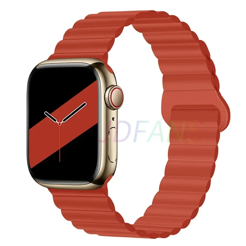 Magnetic Strap For Apple Watch Bands 45mm 38mm 49mm 40mm 42mm 41mm Silicone Sport Bracelet iWatch Series ultra 9 6 5 7 8 se 44mm - Image 19