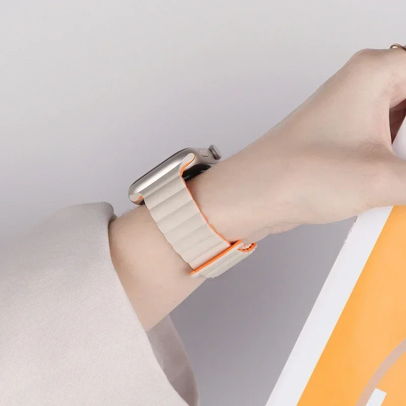 Magnetic Strap For Apple Watch Bands 45mm 38mm 49mm 40mm 42mm 41mm Silicone Sport Bracelet iWatch Series ultra 9 6 5 7 8 se 44mm - Image 4