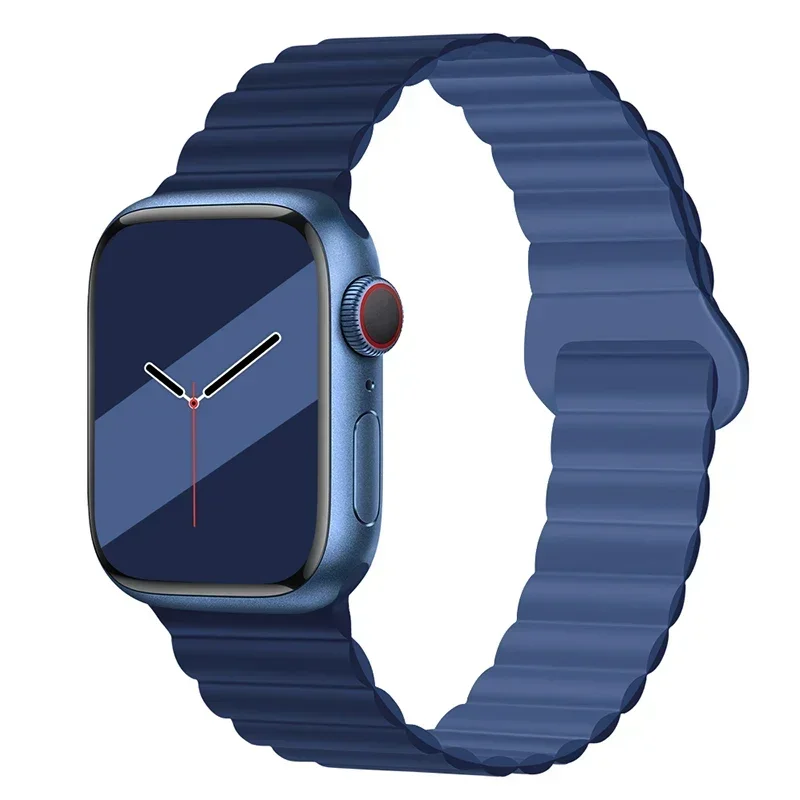 Magnetic Strap For Apple Watch Bands 45mm 38mm 49mm 40mm 42mm 41mm Silicone Sport Bracelet iWatch Series ultra 9 6 5 7 8 se 44mm - Image 47