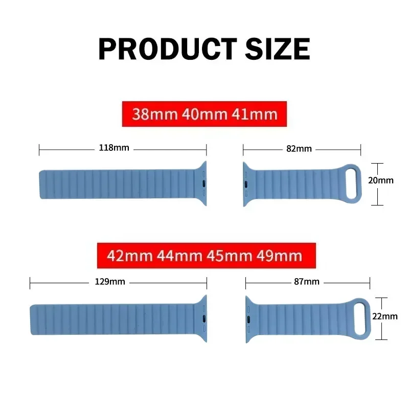 Magnetic Strap For Apple Watch Bands 45mm 38mm 49mm 40mm 42mm 41mm Silicone Sport Bracelet iWatch Series ultra 9 6 5 7 8 se 44mm - Image 6