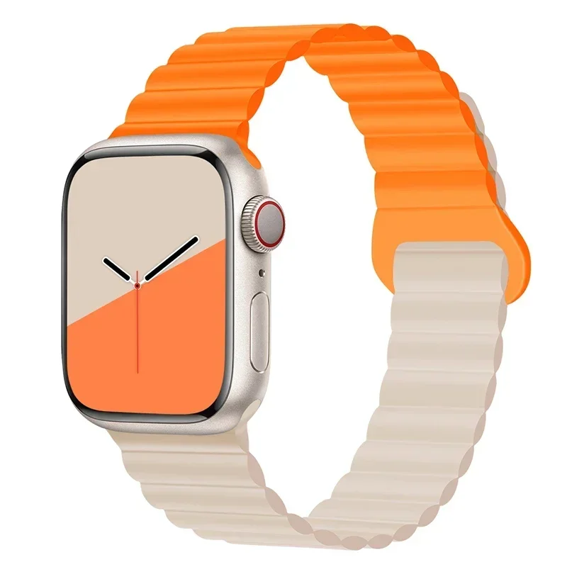 Magnetic Strap For Apple Watch Bands 45mm 38mm 49mm 40mm 42mm 41mm Silicone Sport Bracelet iWatch Series ultra 9 6 5 7 8 se 44mm - Image 7