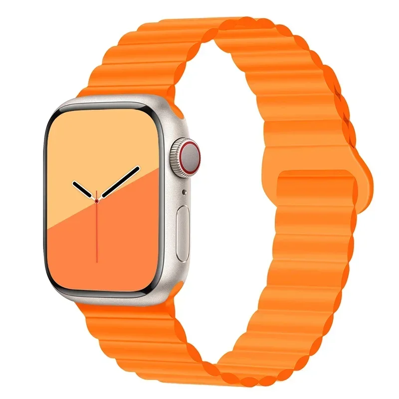 Magnetic Strap For Apple Watch Bands 45mm 38mm 49mm 40mm 42mm 41mm Silicone Sport Bracelet iWatch Series ultra 9 6 5 7 8 se 44mm - Image 11