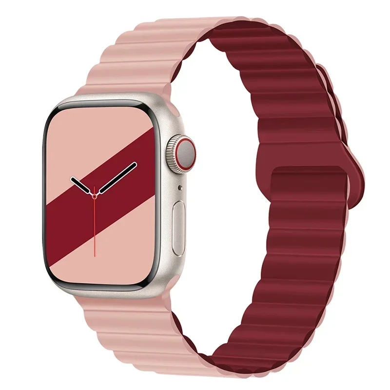Magnetic Strap For Apple Watch Bands 45mm 38mm 49mm 40mm 42mm 41mm Silicone Sport Bracelet iWatch Series ultra 9 6 5 7 8 se 44mm - Image 14