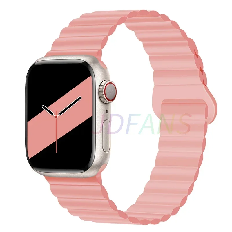 Magnetic Strap For Apple Watch Bands 45mm 38mm 49mm 40mm 42mm 41mm Silicone Sport Bracelet iWatch Series ultra 9 6 5 7 8 se 44mm - Image 16