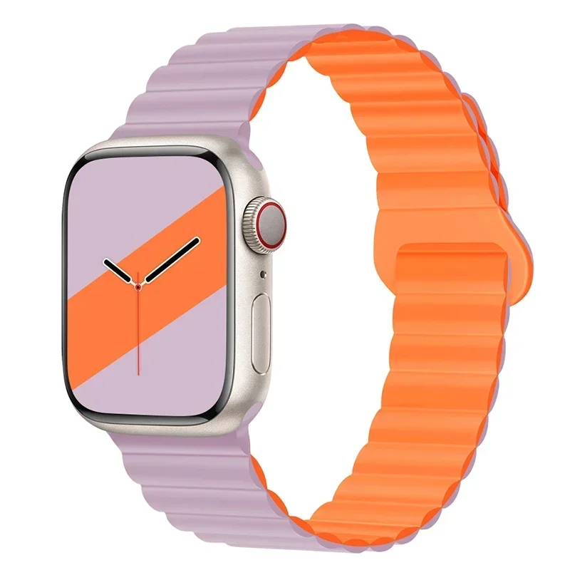 Magnetic Strap For Apple Watch Bands 45mm 38mm 49mm 40mm 42mm 41mm Silicone Sport Bracelet iWatch Series ultra 9 6 5 7 8 se 44mm - Image 22