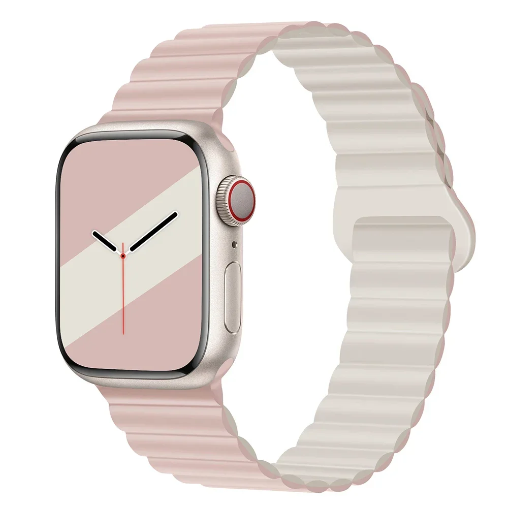 Magnetic Strap For Apple Watch Bands 45mm 38mm 49mm 40mm 42mm 41mm Silicone Sport Bracelet iWatch Series ultra 9 6 5 7 8 se 44mm - Image 25