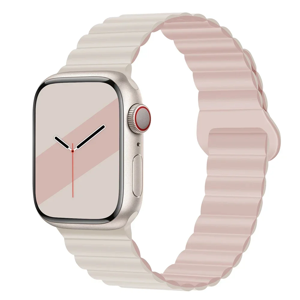 Magnetic Strap For Apple Watch Bands 45mm 38mm 49mm 40mm 42mm 41mm Silicone Sport Bracelet iWatch Series ultra 9 6 5 7 8 se 44mm - Image 27