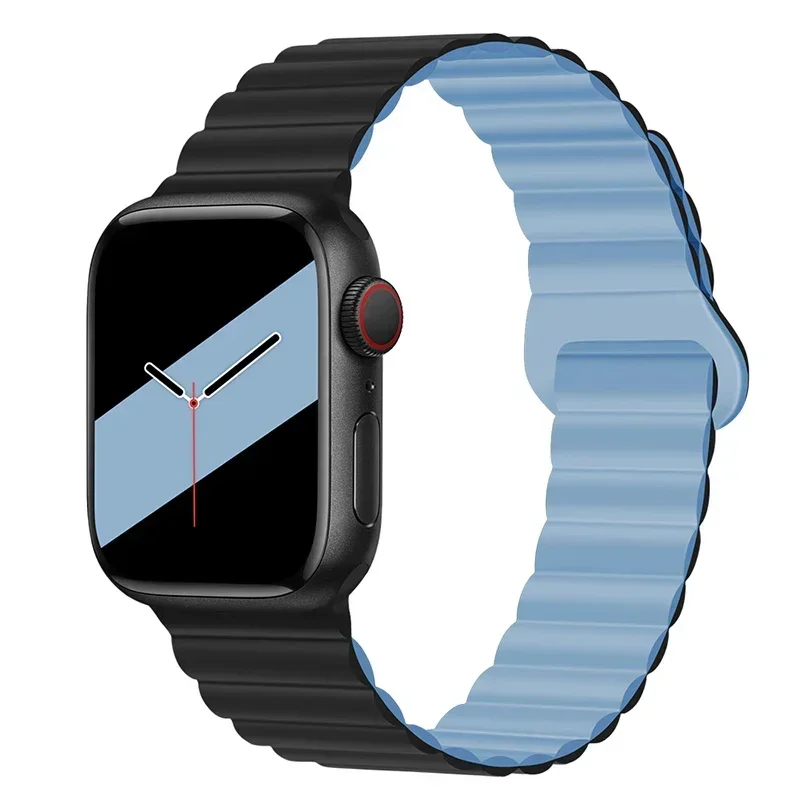 Magnetic Strap For Apple Watch Bands 45mm 38mm 49mm 40mm 42mm 41mm Silicone Sport Bracelet iWatch Series ultra 9 6 5 7 8 se 44mm - Image 29