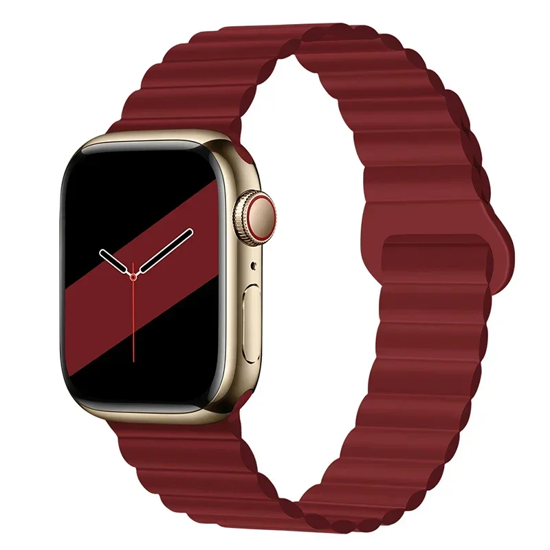 Magnetic Strap For Apple Watch Bands 45mm 38mm 49mm 40mm 42mm 41mm Silicone Sport Bracelet iWatch Series ultra 9 6 5 7 8 se 44mm - Image 31