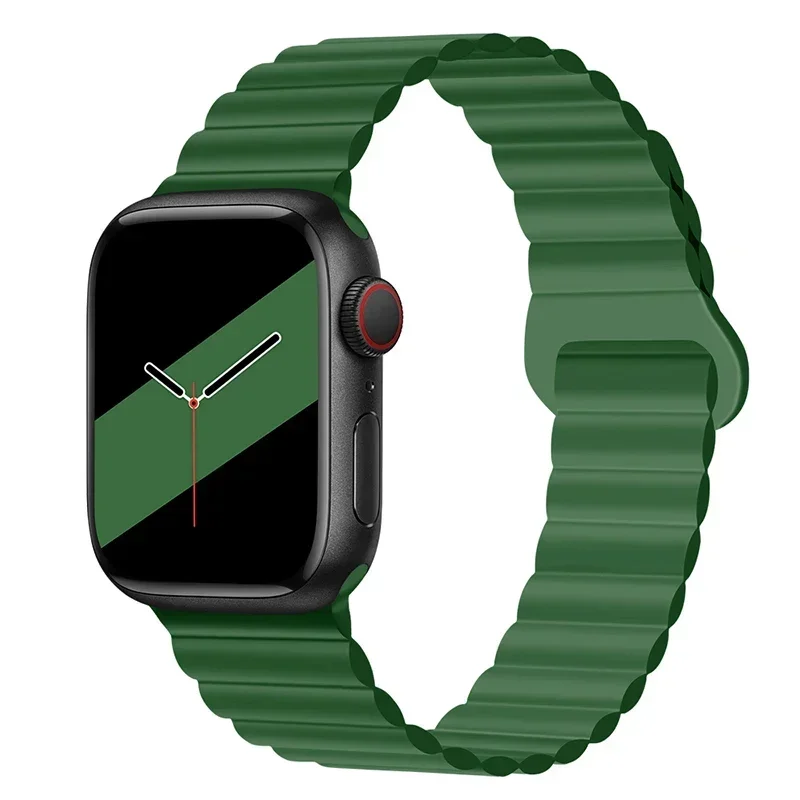 Magnetic Strap For Apple Watch Bands 45mm 38mm 49mm 40mm 42mm 41mm Silicone Sport Bracelet iWatch Series ultra 9 6 5 7 8 se 44mm - Image 33