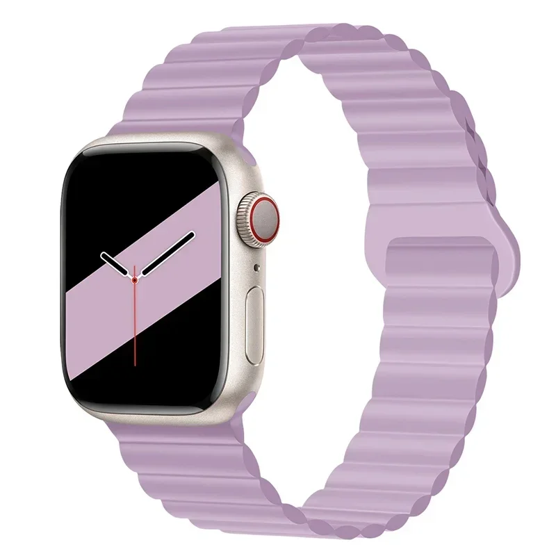 Magnetic Strap For Apple Watch Bands 45mm 38mm 49mm 40mm 42mm 41mm Silicone Sport Bracelet iWatch Series ultra 9 6 5 7 8 se 44mm - Image 35