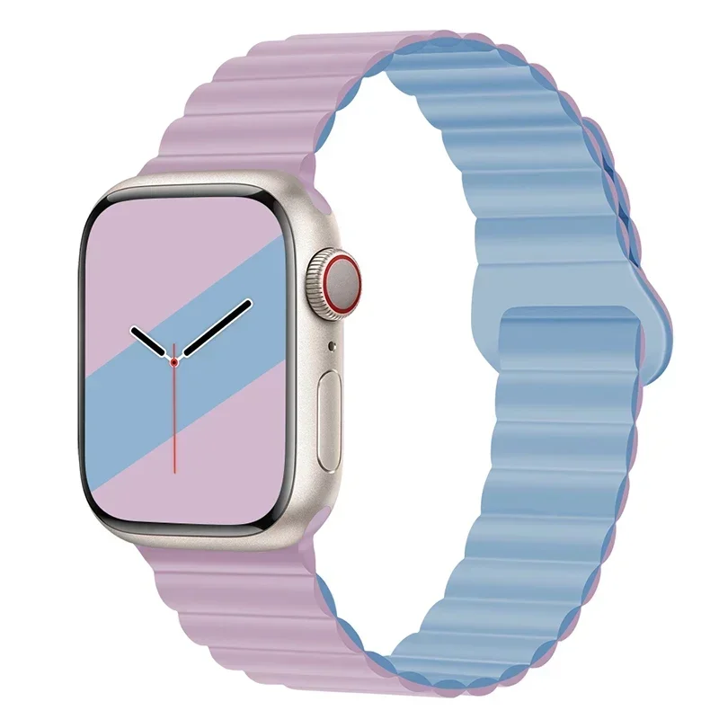 Magnetic Strap For Apple Watch Bands 45mm 38mm 49mm 40mm 42mm 41mm Silicone Sport Bracelet iWatch Series ultra 9 6 5 7 8 se 44mm - Image 36