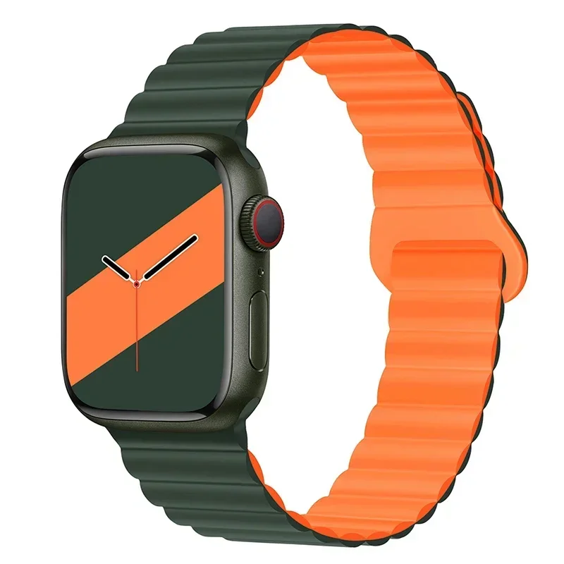 Magnetic Strap For Apple Watch Bands 45mm 38mm 49mm 40mm 42mm 41mm Silicone Sport Bracelet iWatch Series ultra 9 6 5 7 8 se 44mm - Image 41