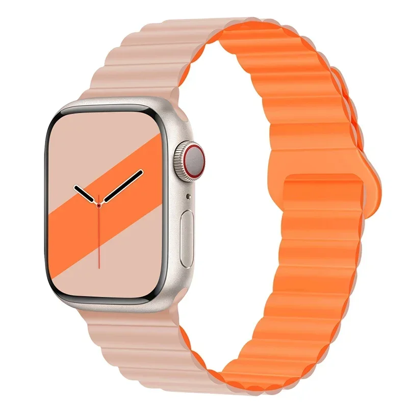 Magnetic Strap For Apple Watch Bands 45mm 38mm 49mm 40mm 42mm 41mm Silicone Sport Bracelet iWatch Series ultra 9 6 5 7 8 se 44mm - Image 43