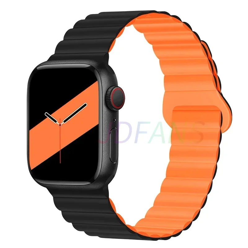 Magnetic Strap For Apple Watch Bands 45mm 38mm 49mm 40mm 42mm 41mm Silicone Sport Bracelet iWatch Series ultra 9 6 5 7 8 se 44mm - Image 44