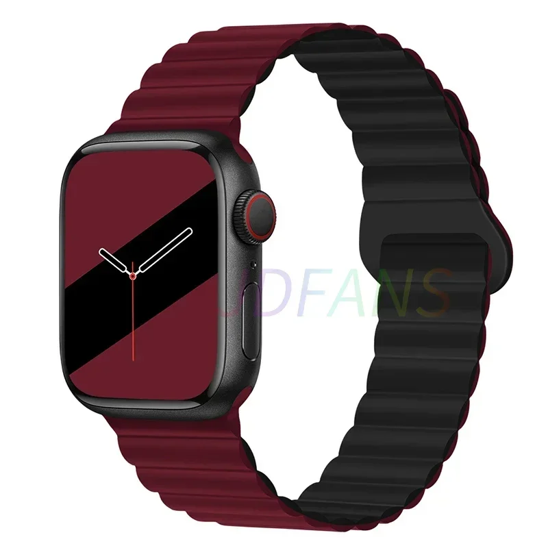 Magnetic Strap For Apple Watch Bands 45mm 38mm 49mm 40mm 42mm 41mm Silicone Sport Bracelet iWatch Series ultra 9 6 5 7 8 se 44mm - Image 49