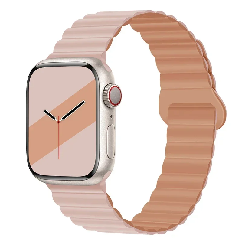 Magnetic Strap For Apple Watch Bands 45mm 38mm 49mm 40mm 42mm 41mm Silicone Sport Bracelet iWatch Series ultra 9 6 5 7 8 se 44mm - Image 51