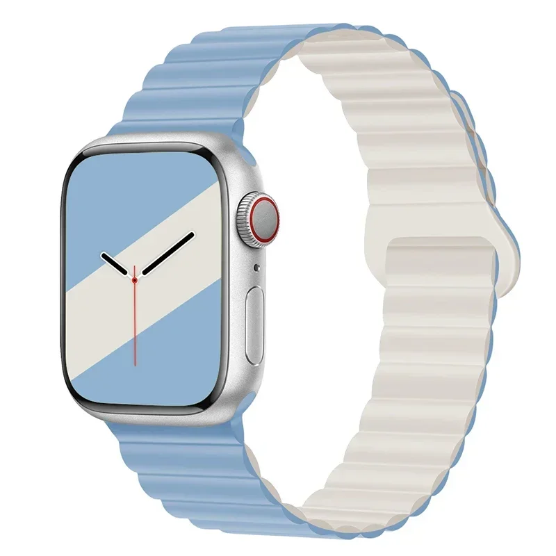 Magnetic Strap For Apple Watch Bands 45mm 38mm 49mm 40mm 42mm 41mm Silicone Sport Bracelet iWatch Series ultra 9 6 5 7 8 se 44mm - Image 8