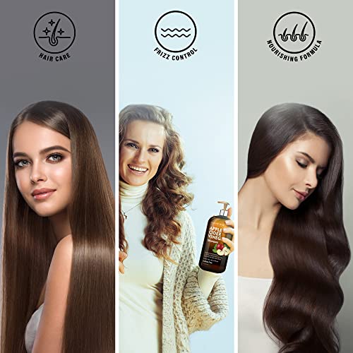 MAJESTIC PURE Apple Cider Vinegar Shampoo - Restores Shine & Reduces Itchy Scalp, Dandruff & Frizz - Sulfate Free, for All Hair Types, Men and Women - 16 fl oz - Image 4