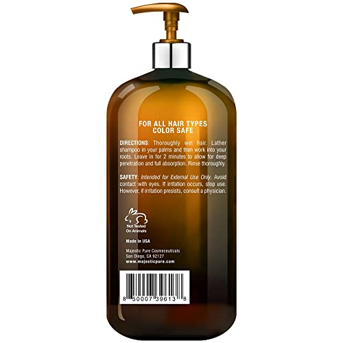 MAJESTIC PURE Apple Cider Vinegar Shampoo - Restores Shine & Reduces Itchy Scalp, Dandruff & Frizz - Sulfate Free, for All Hair Types, Men and Women - 16 fl oz - Image 6