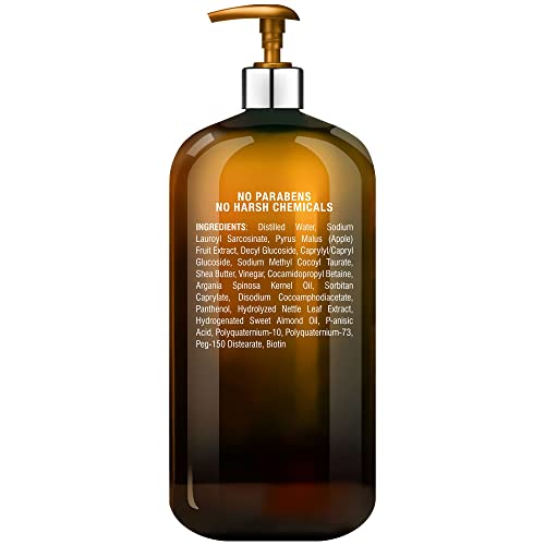 MAJESTIC PURE Apple Cider Vinegar Shampoo - Restores Shine & Reduces Itchy Scalp, Dandruff & Frizz - Sulfate Free, for All Hair Types, Men and Women - 16 fl oz - Image 7