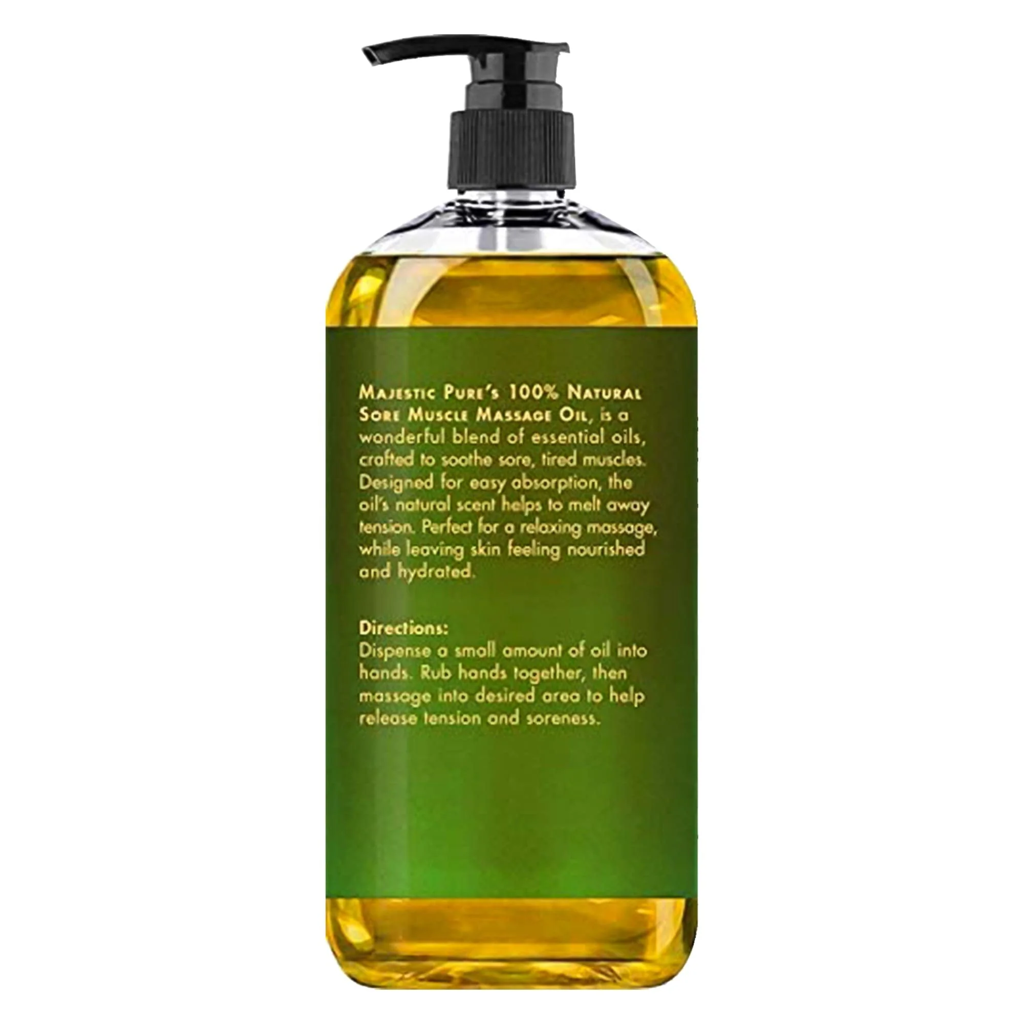 MAJESTIC PURE Arnica Sore Muscle Massage Oil for Body - Natural Oil with Lavender and Chamomile Essential Oils - Warming, Relaxing, Massaging Joint & Muscles - 8 fl. oz. - Image 6