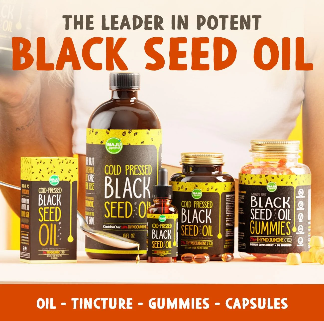 MAJU Black Seed Oil - 3 Times Thymoquinone, Cold-Pressed, 100% Turkish Black Cumin Seed Oil, Liquid Pure Blackseed Oil, Glass Bottle, 8 oz - Image 7