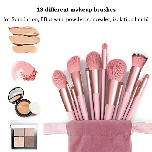Makeup Brushes 22 Pcs Makeup Kit,Foundation Brush Eyeshadow Brush Make up Brushes Set (Pink, 22 Piece Set) - Image 6