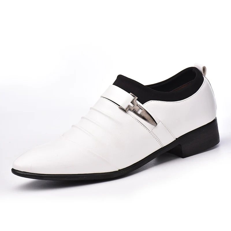 Man Flat Classic Men Dress Shoes PU Leather Wingtip Carved Italian Formal Oxford Plus Size 38-48 for Winter 2021 - Image 3