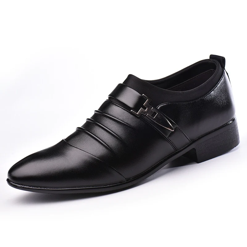 Man Flat Classic Men Dress Shoes PU Leather Wingtip Carved Italian Formal Oxford Plus Size 38-48 for Winter 2021 - Image 4
