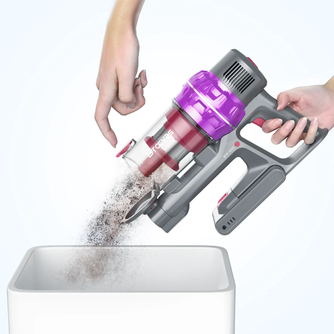 Manufacture Portable Two HEPA BLDC Wireless Vacuum Cleaner with telescopic tube - Image 4