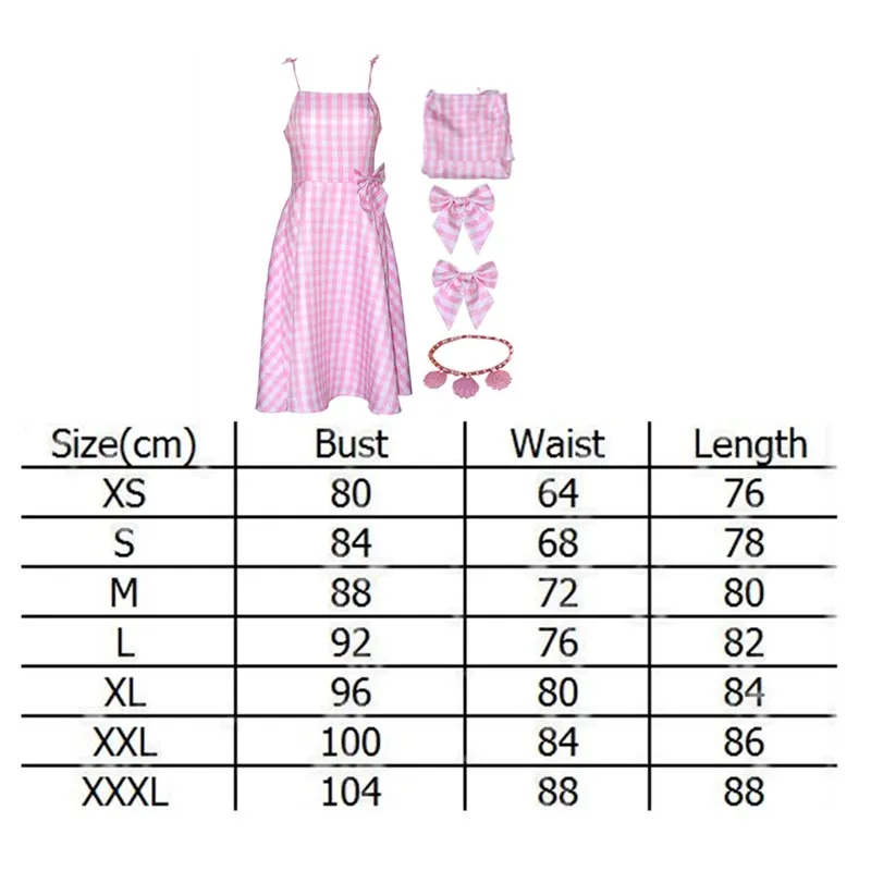Margot Barbier Cosplay Costume Women Girls Princess Pink Dress T-shirt Skirt Hat Fantasia Outfits Halloween Carnival Party Suit - Image 14