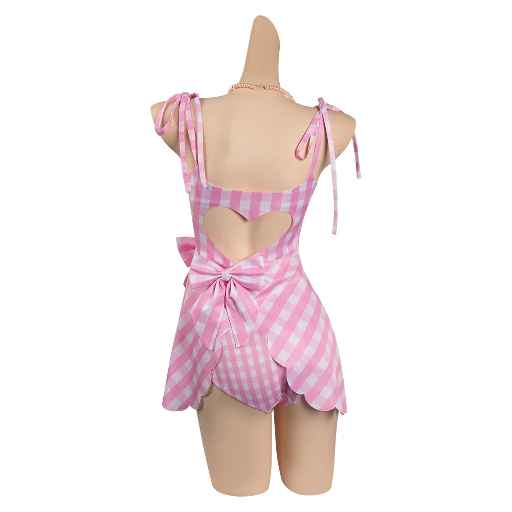 Margot Barbier Cosplay Costume Women Girls Princess Pink Dress T-shirt Skirt Hat Fantasia Outfits Halloween Carnival Party Suit - Image 3