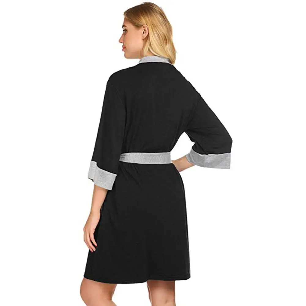 Maternity Robe Pregnant Women Nursing Nightwear Pajama Sleepwear Ropa Mujer Embarazada Premama - Image 4