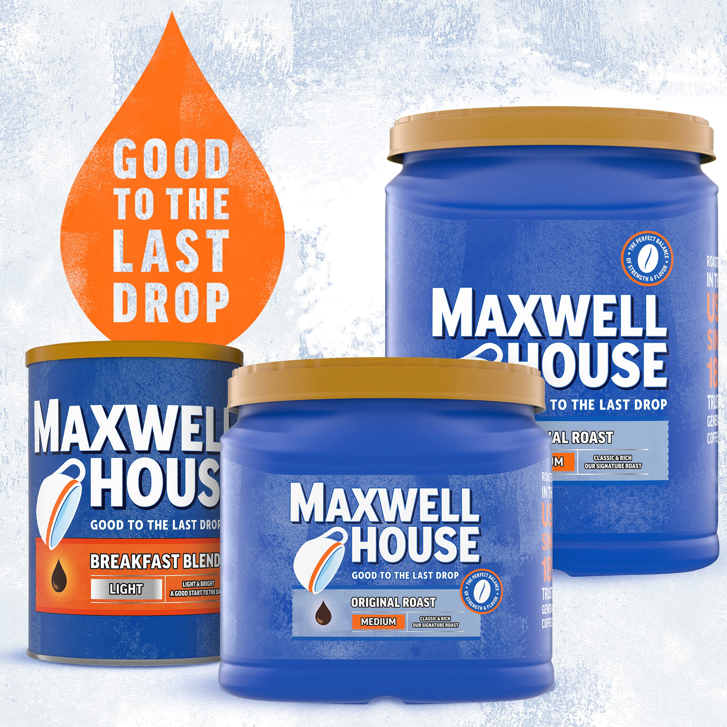 Maxwell House The Original Roast Medium Roast Ground Coffee (2 lbs 11.1 oz Canister) - Image 3