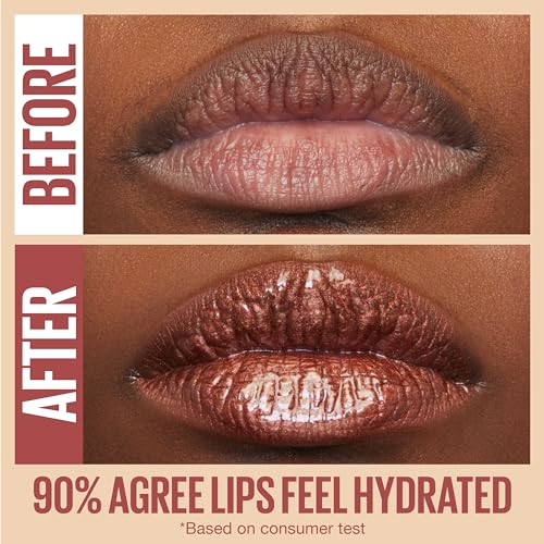 Maybelline Lifter Gloss, Hydrating Lip Gloss with Hyaluronic Acid, High Shine for Plumper Looking Lips, Ice, Pink Neutral, 0.18 Ounce - Image 8