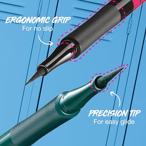Maybelline New York Eyestudio Master Precise All Day Waterproof Liquid Eyeliner Makeup, Black, 1 Count - Image 9