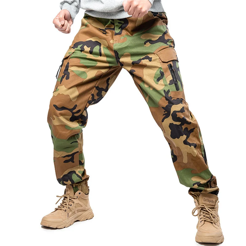 Mege Brand Tactical Jogger Pants Men streetwear US Army Military Camouflage Cargo Pants Work Trousers Urban Casual Pants - Image 2