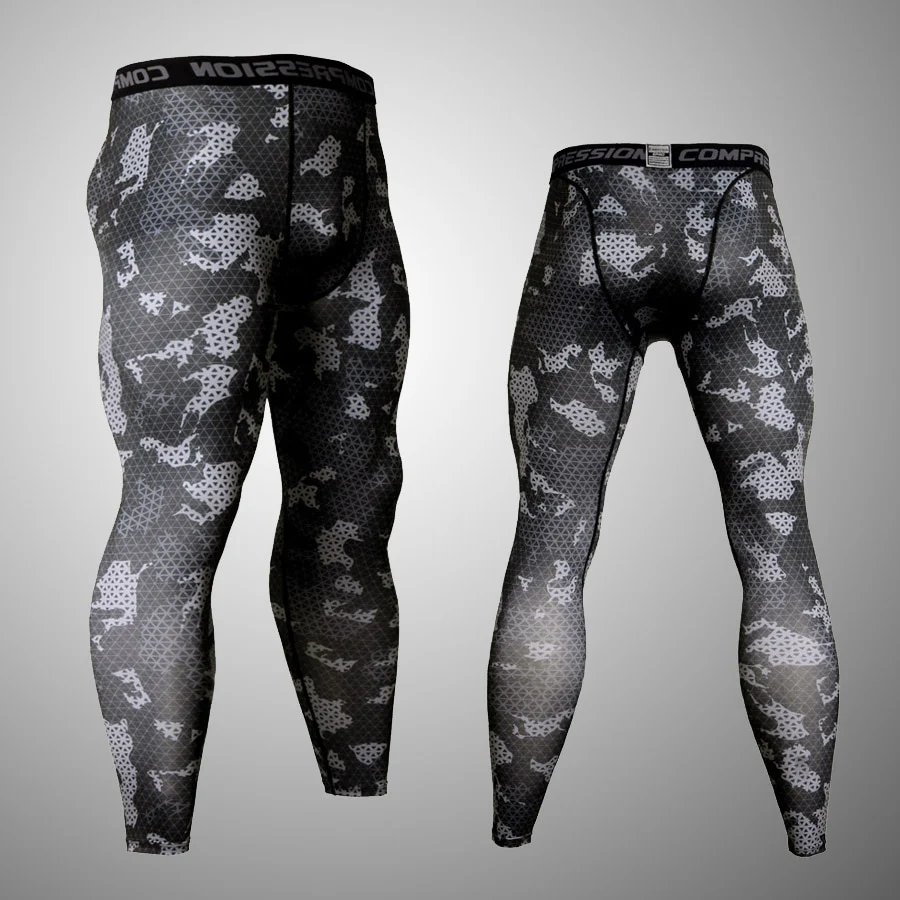 Men's Fitness Running Tights Gym training pants Camouflage Tracksuit Compression pants Jogging clothing leggings rashgard men - Image 12