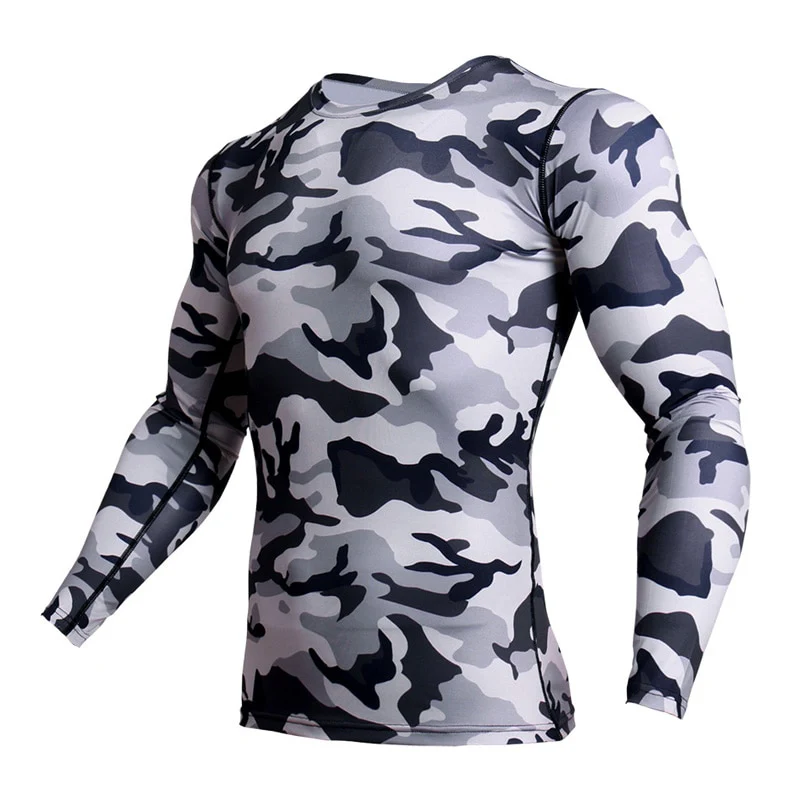 Men's Fitness Running Tights Gym training pants Camouflage Tracksuit Compression pants Jogging clothing leggings rashgard men - Image 2